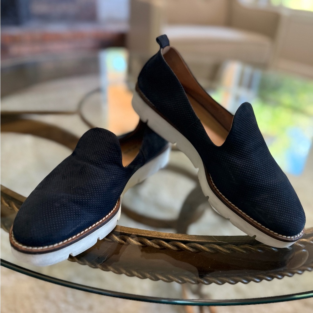 Women’s PAUL GREEN Navy Suede Slip-On Shoes